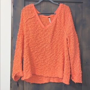 Free People Coral Sweater.